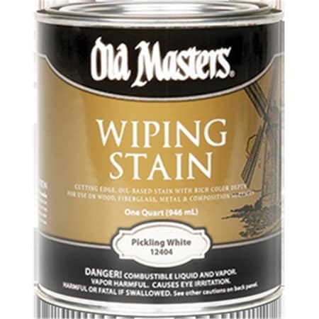 Old Masters 12404 Pickling White Wiping 550 Voc Stain - 1 Quart OL327335
